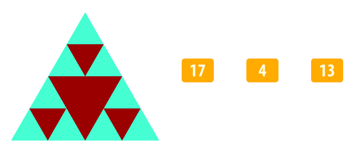 Pirámide de triángulos